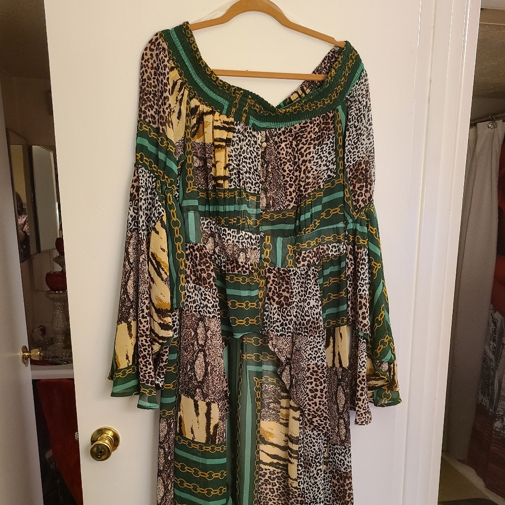 Animal Print Duster